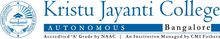 Kristu Jayanti College, Bangalore Logo des Kristu Jayanti College, Bangalore